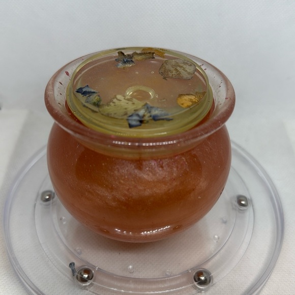 Resin Jar with Lid in Orange - Picture 6 of 7